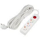 Розеточные блоки, удлинители Uniel S-GCU3-10B WHITE Ultra