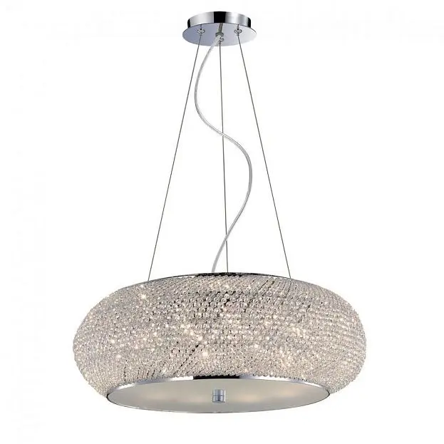 Подвесной светильник Ideal Lux Pasha SP10 Cromo 082196 Подвесной светильник Ideal Lux Pasha SP10 Cromo 082196