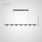 Реечный, рядный светильник HILDFRID L 7 ламп Lampatron 6036-16091