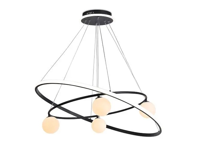 Подвесной светодиодный светильник со сменной лампой и с пультом управления Ambrella light FL66327/1+4 Подвесной светодиодный светильник со сменной лампой и с пультом управления Ambrella light FL66327/1+4