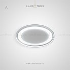 Потолочный светильник GARB Тип А. Размер M. Цвет Белый. Трехцветный свет Lampatron 4164-10402