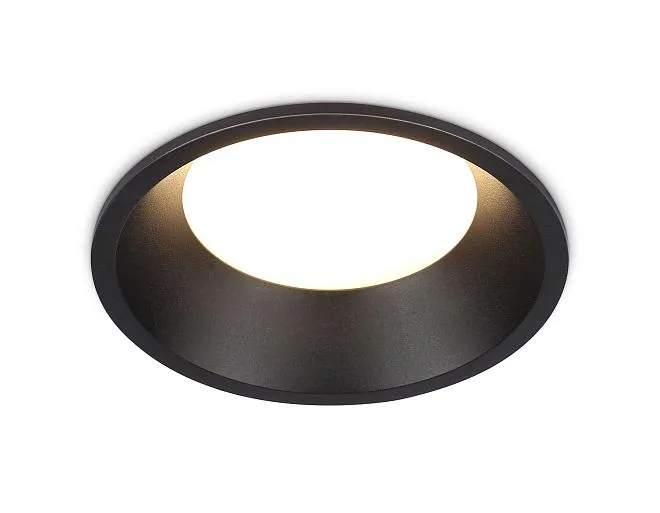 Встраиваемый светильник Ambrella light TN51814 BK черный GX53 max 15W D105*36