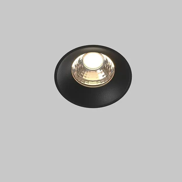 Встраиваемый светильник Maytoni DL058-12W3K-TRS-B Round Встраиваемый светильник Maytoni DL058-12W3K-TRS-B Round