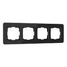 Рамка на 4 постаWerkel W0042448 Elite (черный, стекло) a063822