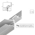 Теневой профиль под 2м ГКЛ Arte Lamp A670233 Gap