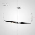 Люстра MARECHEN 2 лампы. Размер M. Цвет Черный Lampatron 6561-17926