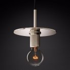 Подвесной Светильник Rh Utilitaire Disk Shade Pendant Silver 123644-22 ImperiumLoft