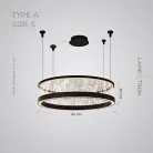 Кольцевые люстры и светильники ATARI NUOVO Тип A. Размер S Lampatron atari-nuovo-a-s 9081-25861