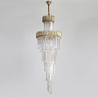 Подвесная люстра Empire Large Cascading Chandelier Gold Rectangular Crystal  ImperiumLoft 156600-22 40.2895