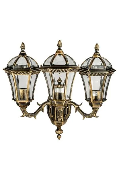 Настенный фонарь уличный Oasis Light 95201S 3 15L Gb ROMA S Настенный фонарь уличный Oasis Light 95201S 3 15L Gb ROMA S