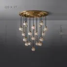 Готовая комбинация светильников MAIBEL MORE 27 ламп. Диск Lampatron 4852-12415