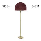 Торшер бронза с красным абажуром Citilux CL407933 Базель