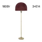 Торшер бронза с красным абажуром Citilux CL407933 Базель