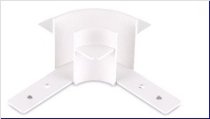 Круглый угол-соединитель для встраиваемого шинопровода Donolux L round corner DLS InW Slim Line
