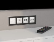 Комплект механизма розетки TV оконечной + SAT ALFA Белый матовый 5-862MHz 3.5dB/950-2150MHz 3.5dB Volt MA133310 QUANT (AP1333, VM217)