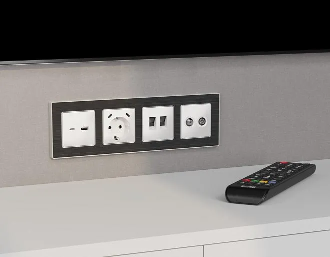 Комплект механизма розетки TV оконечной + SAT ALFA Белый матовый 5-862MHz 3.5dB/950-2150MHz 3.5dB Volt MA133310 QUANT (AP1333, VM217) Комплект механизма розетки TV оконечной + SAT ALFA Белый матовый 5-862MHz 3.5dB/950-2150MHz 3.5dB Volt MA133310 QUANT (AP1333, VM217)