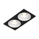 Встраиваемый светодиодный светильник LeDron LEVEL SQ2 Black-White TRIAC 4000K