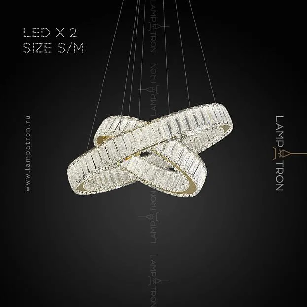 Кольцевые люстры и светильники BELLA X Два кольца. 40 + 60 см Lampatron bella-x-2-s 6334-17031 Кольцевые люстры и светильники BELLA X Два кольца. 40 + 60 см Lampatron bella-x-2-s 6334-17031