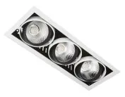 Встраиваемый светильник Ambrella Light T813 BK/CH 3*12W 4200K