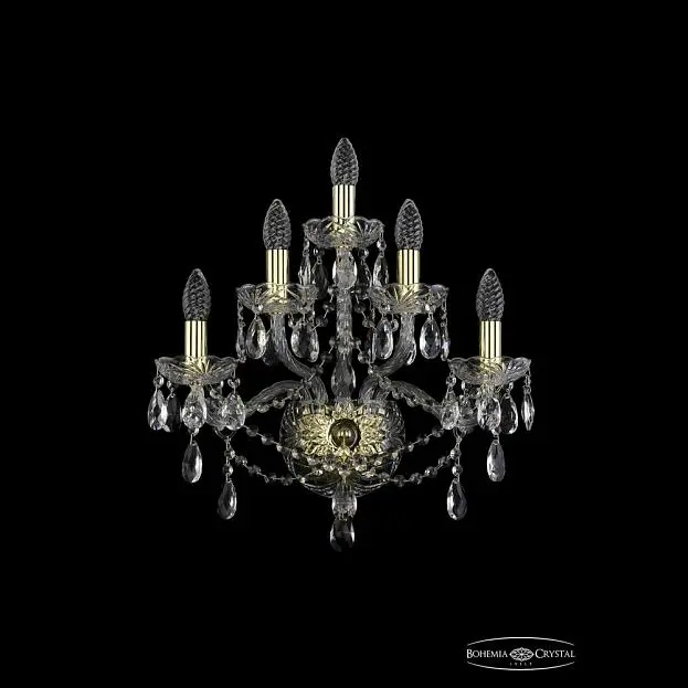 Бра хрустальный Bohemia 1415B/2+2+1/165 G Бра хрустальный Bohemia 1415B/2+2+1/165 G