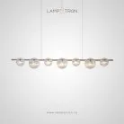 Реечный, рядный светильник RUTGER LONG 7 плафонов. Цвет Хром. Нейтральный свет Lampatron 8396-23000