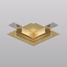 Угловой элемент трека для ГКЛ 12,5 мм, 90°, потолок–потолок, сатинированная латунь, алюминий Denkirs TR5705-SB SHINE HIDE