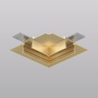 Угловой элемент трека для ГКЛ 12,5 мм, 90°, потолок–потолок, сатинированная латунь, алюминий Denkirs TR5705-SB SHINE HIDE