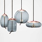 Подвесной светильник KNOT Small Gray glass Copper ImperiumLoft 148257-22 40.2634