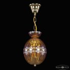 Подвесной светильник бронзовый Bohemia Ivele Crystal  5480/18 G Shampan/M-1G