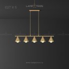 Реечный, рядный светильник JENSY 5 ламп Lampatron 5713-14953