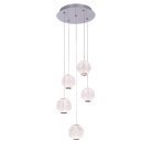 Подвесной светильник Delight Collection MD20001012-5A chrome Elliot Diamante