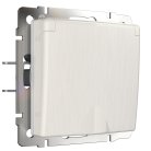 Розетка с заземлением, шторками и защитной крышкой werkel w1171213 встраиваемые механизмы перламутровый рифленый a051173