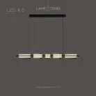 Реечный, рядный светильник BRIAND LONG 5 ламп. Цвет Черный Lampatron briand-long-5-black 6931-19004