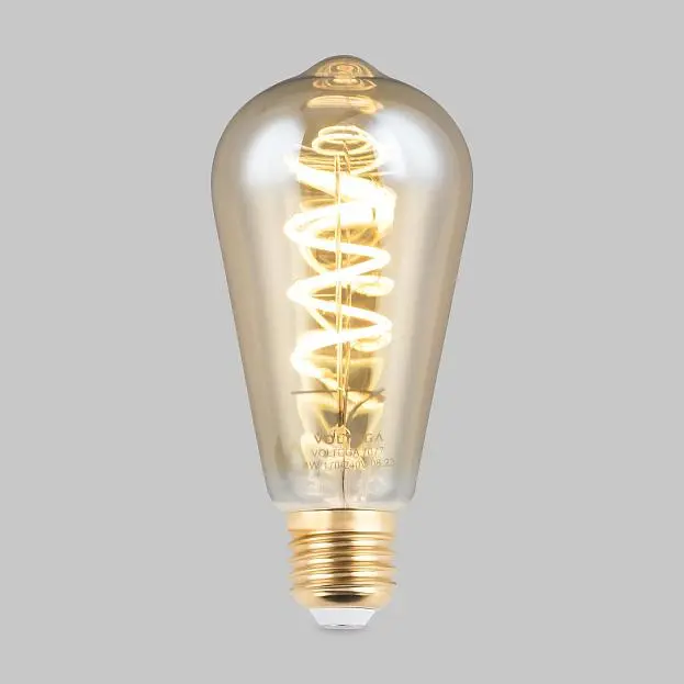 Светодиодная лампа Voltega 7077 Loft Led ST64 4W 2000K E27 DIM VG10-ST64GE27warm4W-FB Светодиодная лампа Voltega 7077 Loft Led ST64 4W 2000K E27 DIM VG10-ST64GE27warm4W-FB