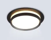 Встраиваемый светильник Ambrella light TN5215 BK черный GX53 max 15W D105*40