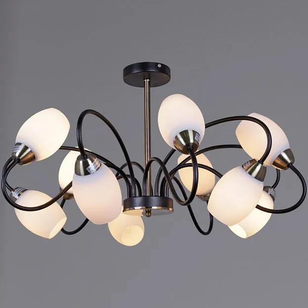 Потолочная люстра Reluce 01270-0.3-10B BK+AB Потолочная люстра Reluce 01270-0.3-10B BK+AB