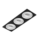 Встраиваемый поворотный светодиодный светильник LeDron MJ1006 SQ3 Black-White