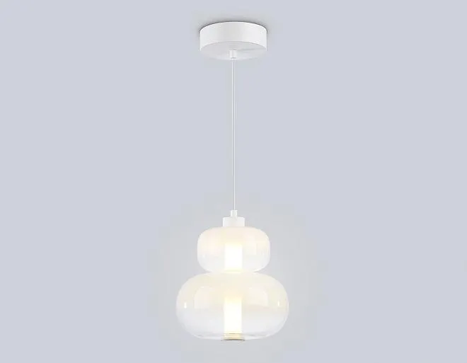 Подвесной светильник Ambrella light LH11051 WH/FR белый/белый матовый 12W 3000K D230*265