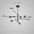 Люстра MOTVIKT 10 плафонов. Размер L. Трехцветный свет Lampatron 1239-22333