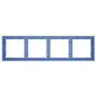 Рамка пластиковая на 4 поста, (деним) Voltum VLS100415 S70