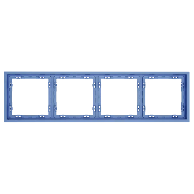 Рамка пластиковая на 4 поста, (деним) Voltum VLS100415 S70