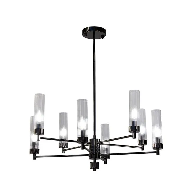 Подвесная люстра AM Group INDIGO SP8 PEARL BLACK INDIGO Подвесная люстра AM Group INDIGO SP8 PEARL BLACK INDIGO