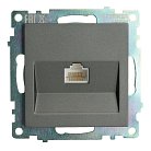 Розетка компьютерная 1-местная RJ-45 STEKKER 49418 GLS00-7107-06