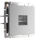 розетка RJ-45 Werkel W1181006 Встраиваемые механизмы серебряные a050880