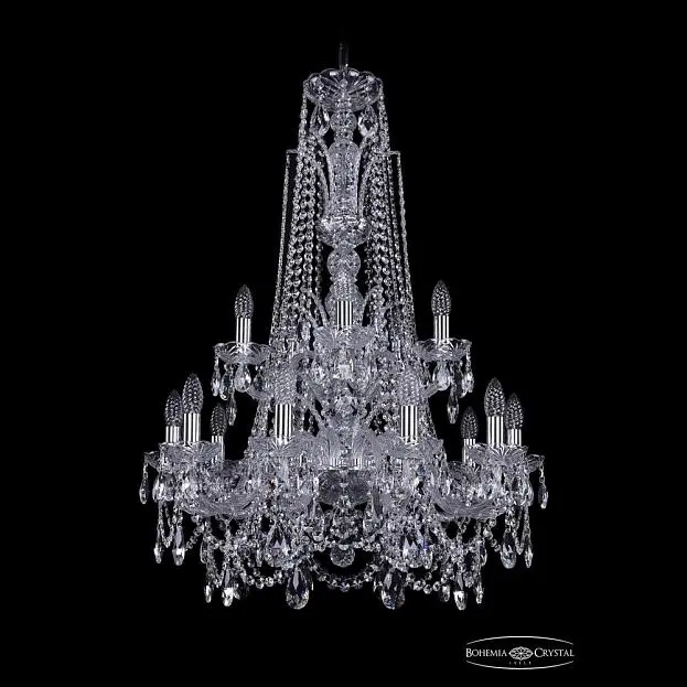 Люстра хрустальная Bohemia 1411/10+5/240/XL-94/2d Ni Люстра хрустальная Bohemia 1411/10+5/240/XL-94/2d Ni