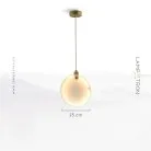 Подвесной светильник MARBLE 3 Размер M. Lampatron 1514-6350