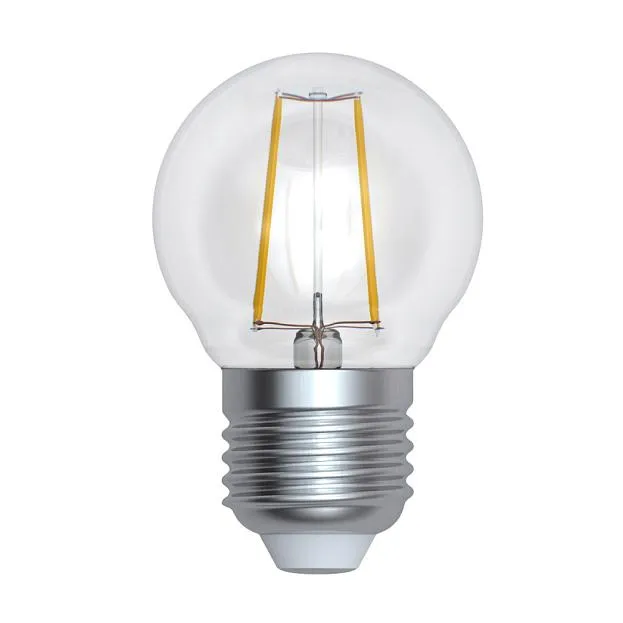 Лампочка светодиодная Uniel LED-G45-9W/3000K/E27/CL/DIM GLA01TR картон Лампочка светодиодная Uniel LED-G45-9W/3000K/E27/CL/DIM GLA01TR картон