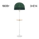 Торшер патина со столиком и зелёным абажуром Citilux CL407922T Базель