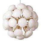 Подвесная Люстра Mid-Century Sputnik Milk Glass Chandelier By Imperiumloft 344002-22