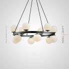 Кольцевые люстры и светильники SANNE BLACK Lampatron 8960
